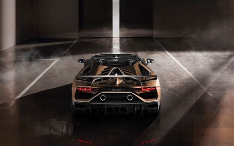 2880x1800 Lamborghini Aventador Svj Roadster 2019 Rear Macbook Pro