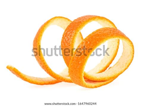 Spiral Orange Peel Isolated On White Stock Photo Edit Now 1647960244