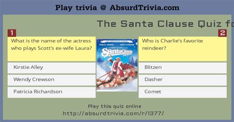The Santa Clause Quiz For Experts