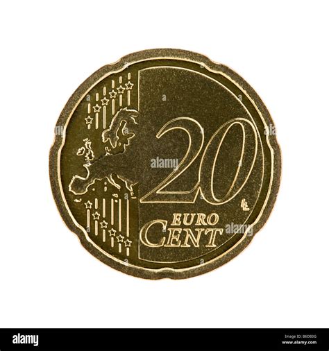 20 Euro Cent Coin Stock Photo Alamy
