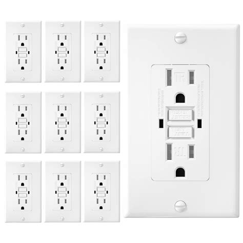 Buy 10 Pack Gfci White Outlet Receptacle Tamper Resistant Gfci Outlet