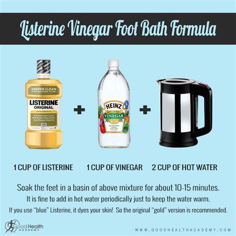 Listerine Foot Soak For Dry Cracked Feet Listerine Vinegar Foot Soak