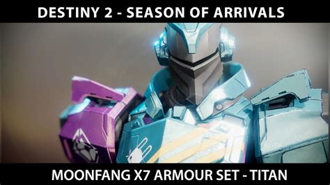 Destiny 2 Moonfang X7 Armour Set Titan Armour Youtube