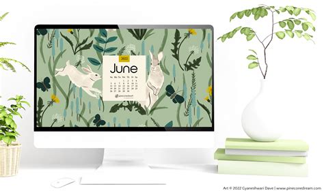June 2022 Desktopmobile Calendar Wallpapers And Printable Planner