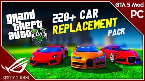 How To Install Gta 5 Car Pack Replacement With 220 Real Life Cars
