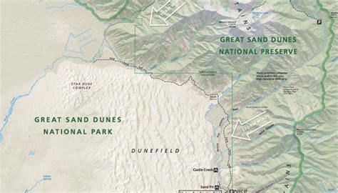 Official Great Sand Dunes National Park And Preserve Map Pdf Download