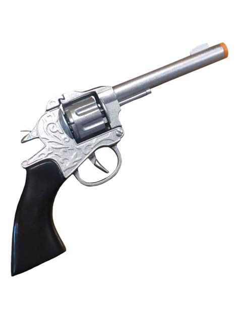 Silver Diecast Cowboy Gun Wild West Fake Gun