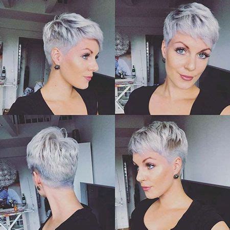 Die kurzhaarfrisur ist eine die sowohl modisch als auch chic ist. 35 Trendy Kurzhaarfrisuren 2019 | Frisuren kurze graue ...