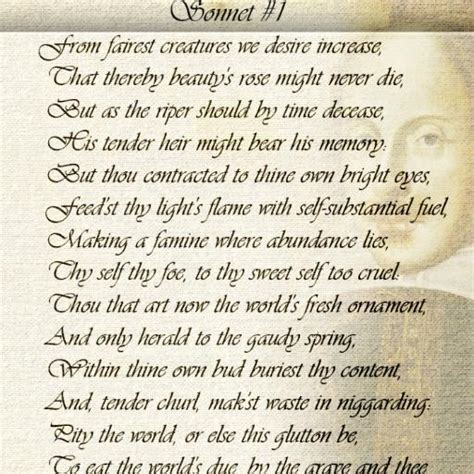 Sonnet 11 Shakespeare Poems William Shakespeare Joshbwilliams