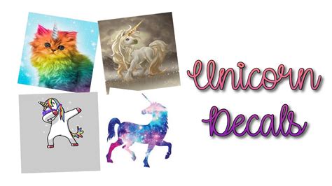 In order to find the roblox images ids for bloxburg the first thing that you have to do is to go to the blue bar on the official website of roblox. Roblox Bloxburg - Unicorn Decal Id's - YouTube