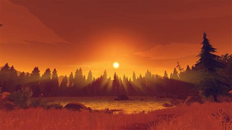 Official Wallpapers Of The Firewatch Key Art By Olly Moss Enjoy