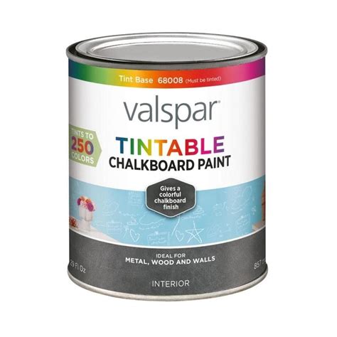 Get help to hold the chalkboard in place while you attach it. Valspar Tintable Latex Chalkboard Paint (Actual Net ...