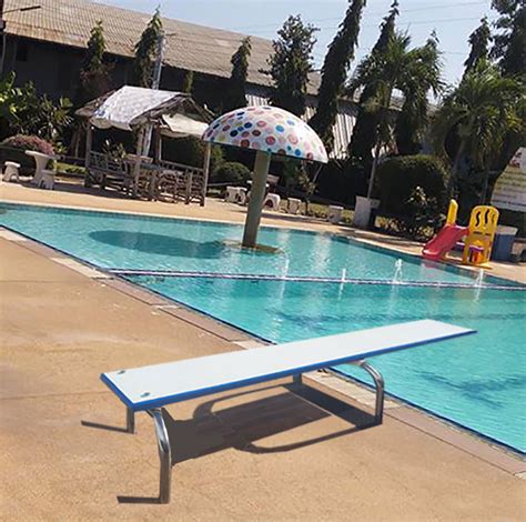 Diving Board Set Complete With Stainless Steel U Stand 10 Ft
