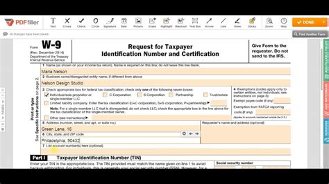 Filled the tub with water. How to Fill W9 Form - YouTube