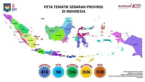 Peta Tematik Sebaran Provinsi Di Indonesia
