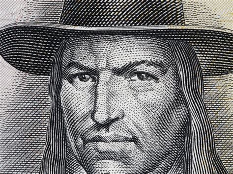 Tupac Amaru Ii Portrait On Peruvian 50 Soles 1977 Banknote Clo Stock
