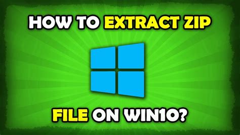 How To Extract Zip File On Windows 10 Youtube
