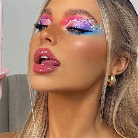 Festival Makeup Looks Easy Face Glitter Ideas Rave In Style In 2022
