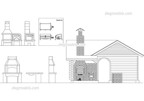 At best fire heath & patio, we. Barbecue Grill Cad Block