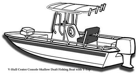 Center Console Boat Clip Art Sketch Coloring Page