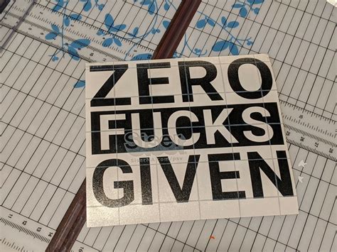 Zero Fucks Given Funny Diecut Vinyl Decal Window Decal Sticker Car Truck Suv Ebay