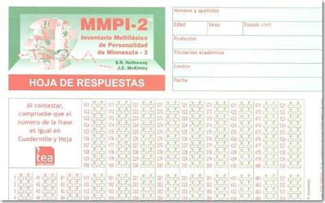 Test Mmpi 2 Aprende Psicología