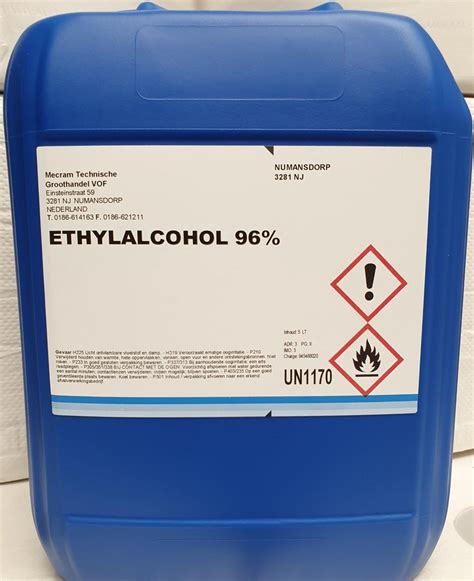 5l Ethylalcohol 96 Ethanol