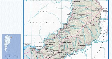 Mapa Da Província De Misiones Argentina Mapasblog