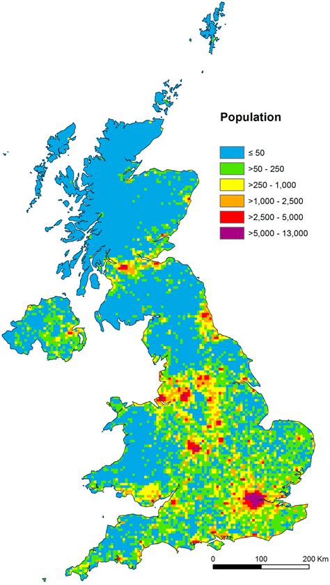 Uk Population Density Map