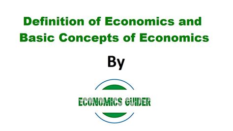 According to barbara wotton : Definition of economics and basic concepts of economics ...