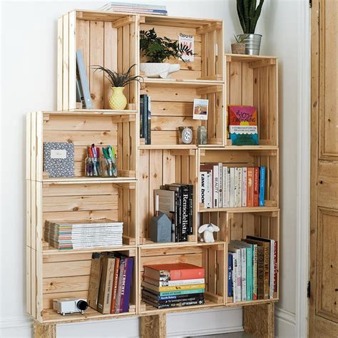 Crate Bookcase From The Made With Salvaged Wood Book By Hester Van O