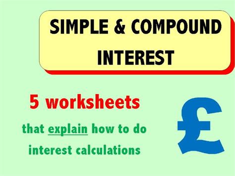 Simple And Compound Interest Teaching Resources