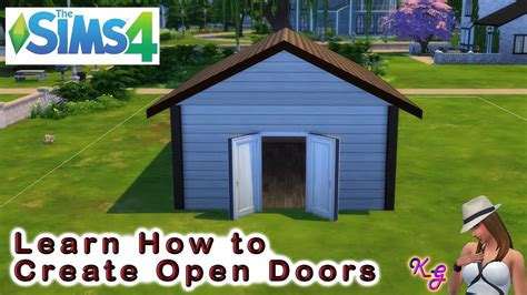 How To Create Double Open Doors In The Sims 4 Youtube