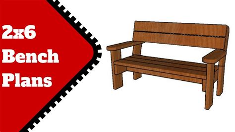 2x6 Garden Bench Plans Free Youtube
