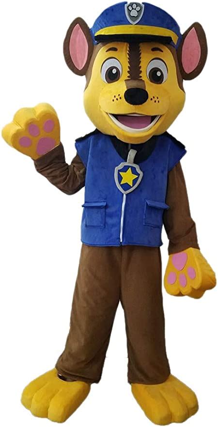Paw Patrol Mascot Costume For Adults Chase Mascot Costume Paw Patrol