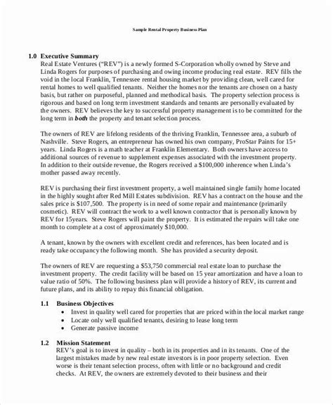 Their collection includes 116 business plans for retail and online stores. Rental Property Business Plan Template Lovely 9 Business ...