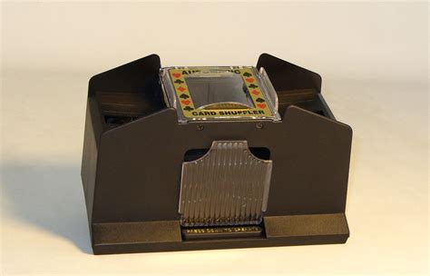 You'll be the star of card night when you shuffle like the professionals with this card shuffler machine. Automatic 4-Deck Card Shuffler | Quality Games TX