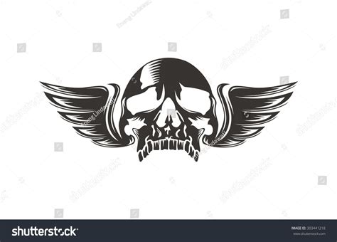 29123 Skull With Wings Images Stock Photos And Vectors Shutterstock