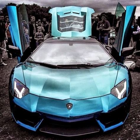 Lamborghini Aventador Azul Carros Tunados E Antigos