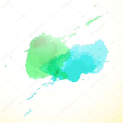 Green And Blue Watercolor Wash Stock Vector Image By ©mast3r 62279541