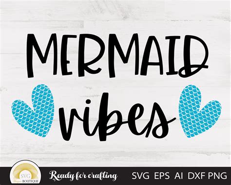 Mermaid Vibes Svg Summer Svg Svg Files For Cricut Etsy