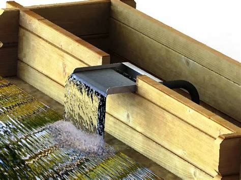 A pond is a body of freshwater smaller than a lake. 4ft Long Cascade Planter With Water Blade #raisedpond # ...