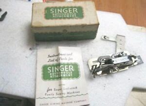 Vintage Singer Sewing Machine Buttonhole Attachment Lock Stitch