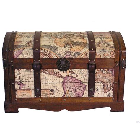 Shop Old World Victorian Treasure Chest Styled Wood Trunk