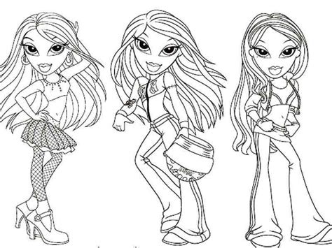 20 Free Printable Bratz Coloring Pages