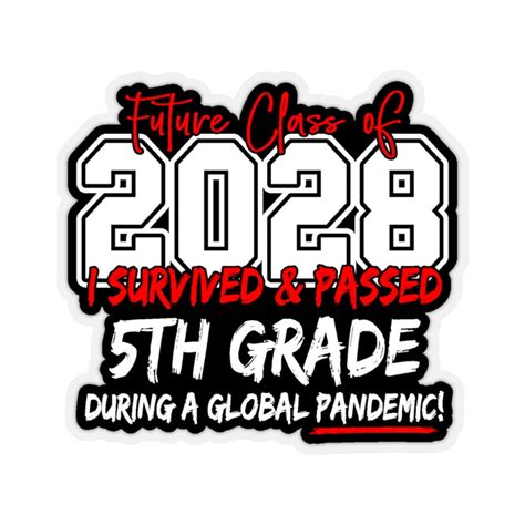 5th Grade Graduation Sticker 5th Grade T Class Of 2028 I Etsy