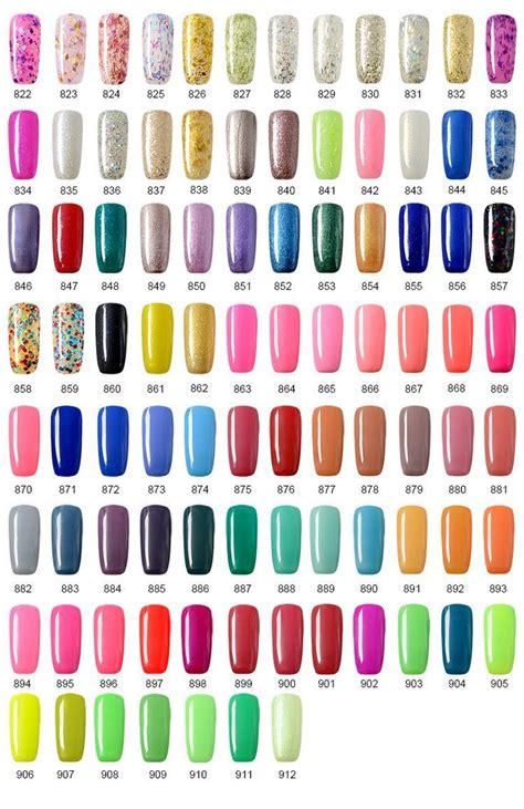 Shellac Gel Nail Polish Color Chart Nail And Manicure Trends