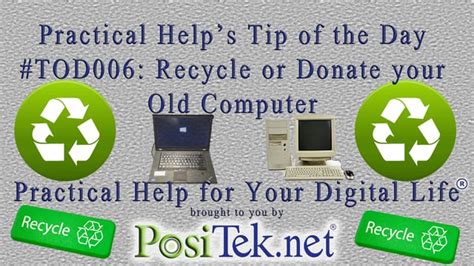Old Computer Donate Or Recycle Practical Help For Your Digital Life