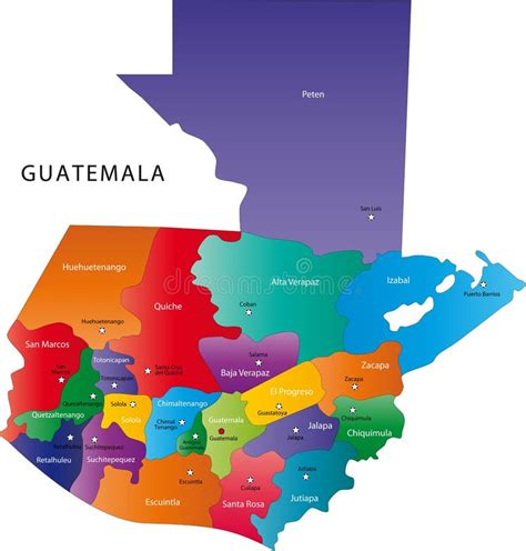 Carte Du Guatemala Illustration De Vecteur Illustration Du Borne 8550792