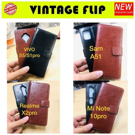 Vintage Flip Leather Cover Cell To Phone